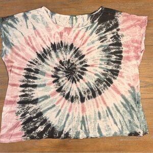 Cato Multicolor Tie-Dye Top